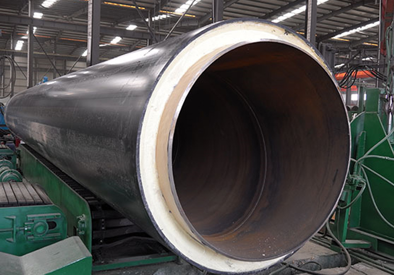 Prefabricated direct buried polyurethane insulation steel pipe